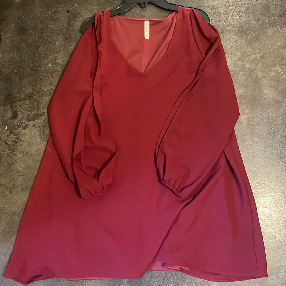 Burgundy dress